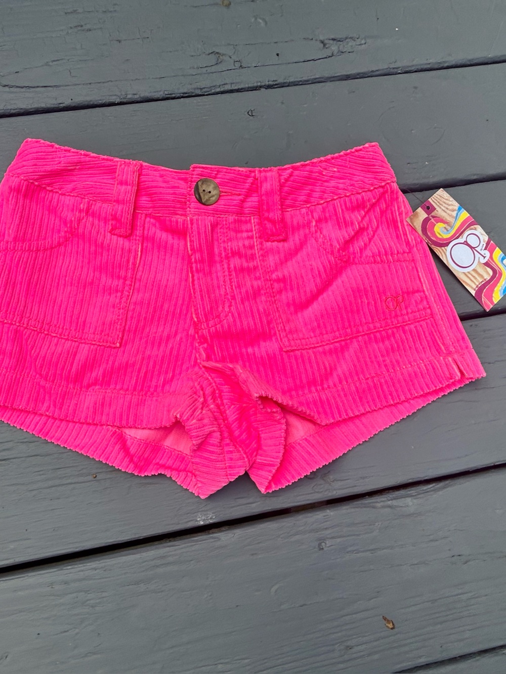 Bright Pink Ocean Pacific Corduroy Women’s Shorts